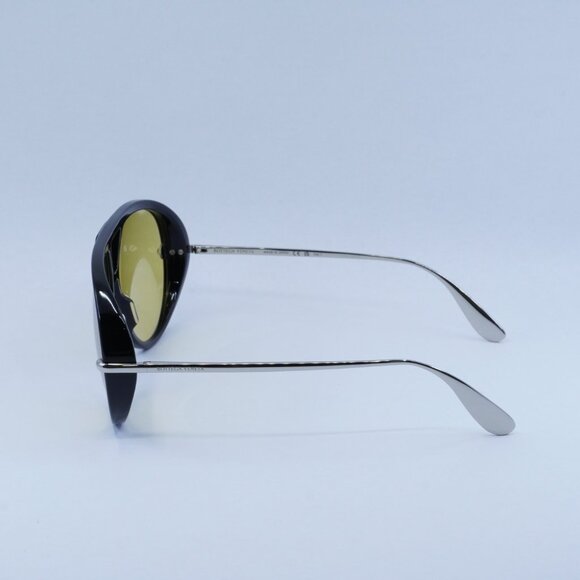 Bottega Veneta BV1274S 002 Sunglasses Black Aviator Frame, Mustard Lenses main image 9